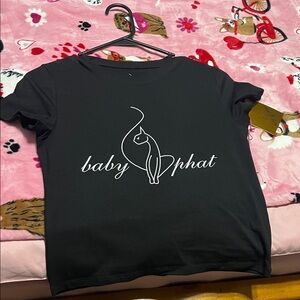 Baby Phat Black Graphic Tee nwt